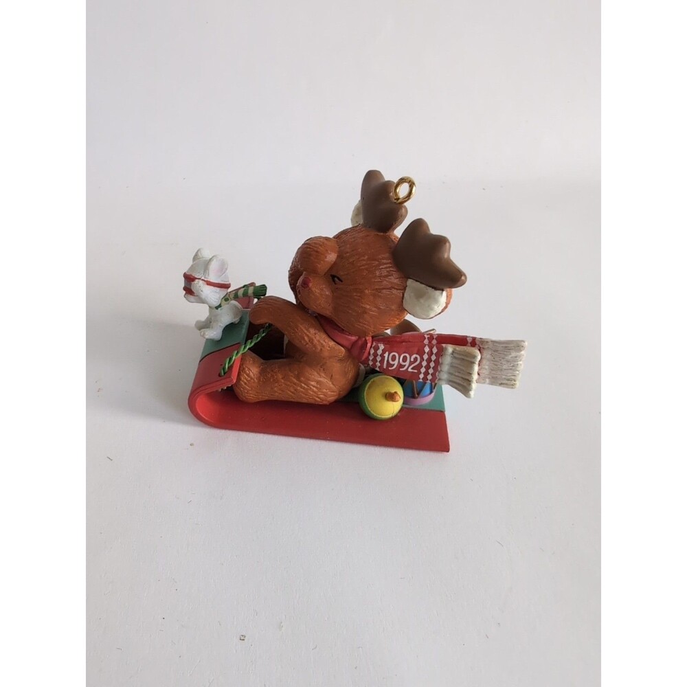 Vintage 1993 Carlton Cards Rodrick & Sam's Winter Fun Christmas Ornament 2nd